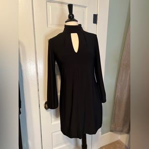 White House Black Market, Black, Keyhole neck line mini dress